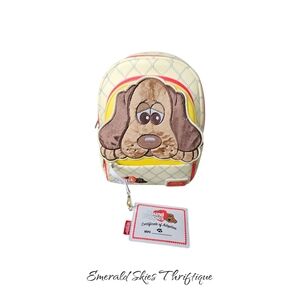 Loungefly PUPBK0001  Hasbro Pound Puppies‎ Plush Mini Backpack & Card Holder